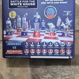 NEW 2020 Battle for the White House Chess Set – Democrats vs Republicans